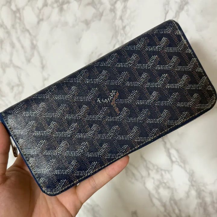 [BUNJANG] Goyard Matignon Long Wallet Navy / [OS] 고야드 마티뇽 장지갑 네이비