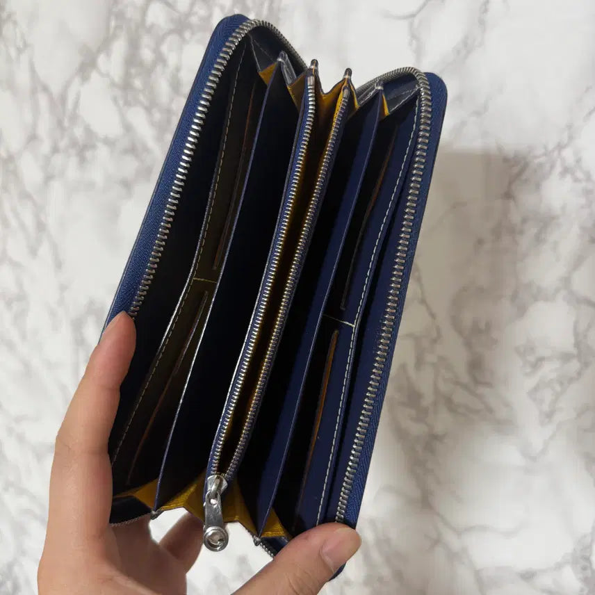 [BUNJANG] Goyard Matignon Long Wallet Navy / [OS] 고야드 마티뇽 장지갑 네이비