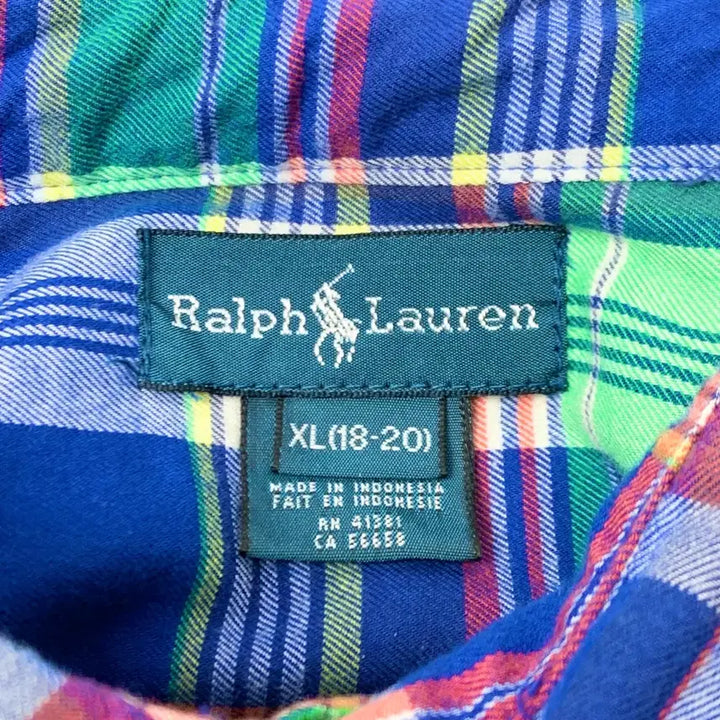 [BUNJANG] Polo Ralph Lauren Boys Checkered Shirt / [XL/정품] 폴로랄프로렌 보이즈 체크 셔츠