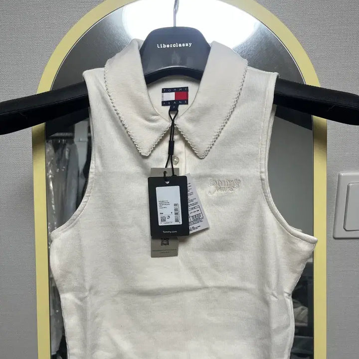 [BUNJANG] Tommy Hilfiger Crop Rib Polo Shirt (S) / (택포, 택ㅇ)타미진스 크롭 립 폴로 티셔츠 s