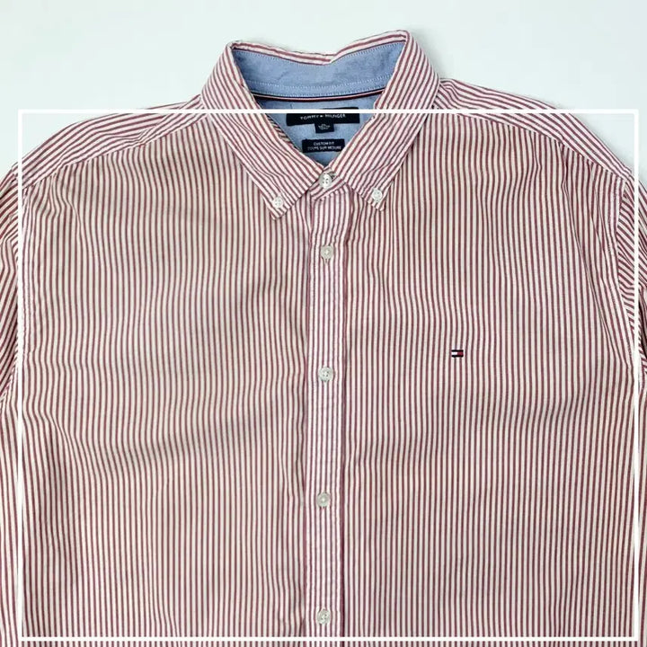 [BUNJANG] Tommy Hilfiger Stripe Custom Fit Shirt / [XL/정품] 타미힐피거 스트라이프 커스텀핏 셔츠