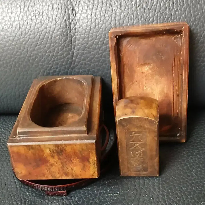 [BUNJANG] Jade Seal Box Set / 옥인장함도장세트 옥제사각함