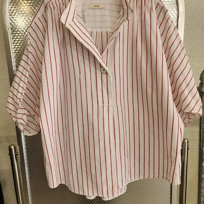 [SOLD OUT] SYSTEM 스트라이프 셔츠 블라우스 55