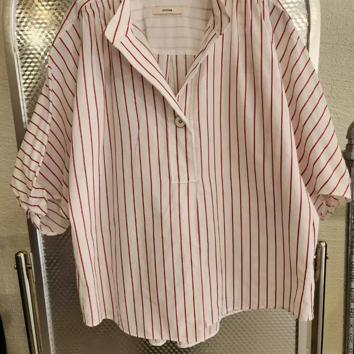 [SOLD OUT] SYSTEM 스트라이프 셔츠 블라우스 55