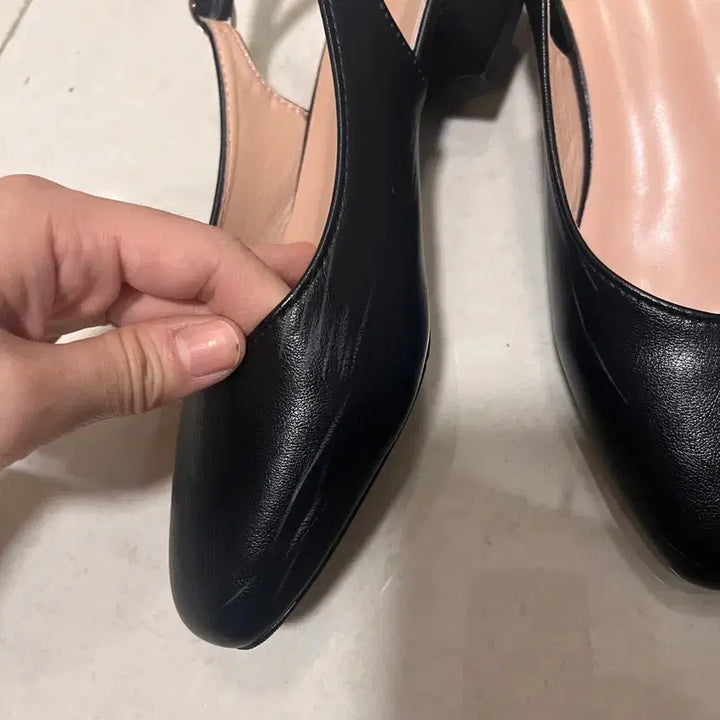 [BUNJANG] Black Slingback Heels / 230 슬링백 구두