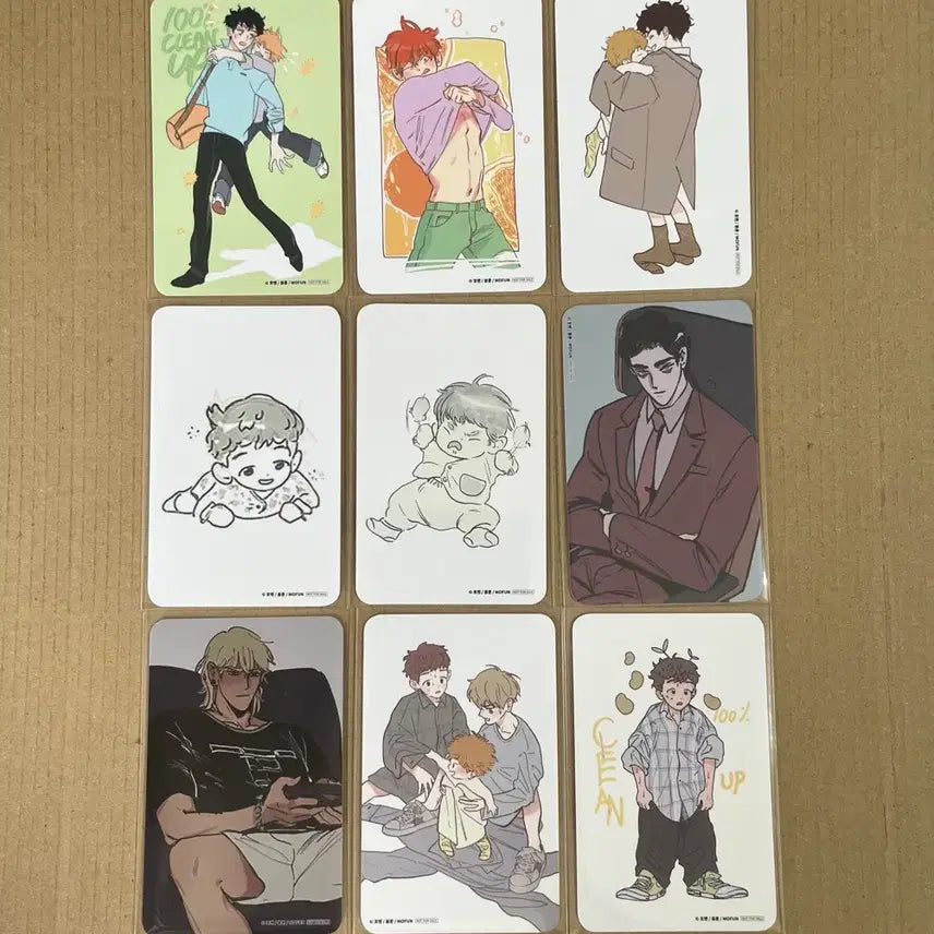 [BUNJANG] Mofun Back Up 100% Clean Up 9 Photocards / 모펀 백클업 백퍼센트클린업 방포 9장