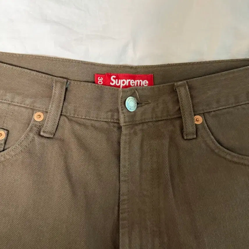 [BUNJANG] Supreme Brown Baggy Denim Pants Size 30 / 슈프림 브라운 배기 데님 팬츠 사이즈 30 팝니다.