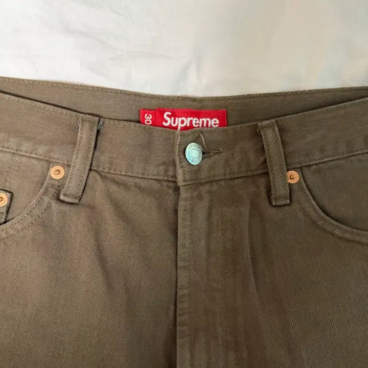 [BUNJANG] Supreme Brown Baggy Denim Pants Size 30 / 슈프림 브라운 배기 데님 팬츠 사이즈 30 팝니다.