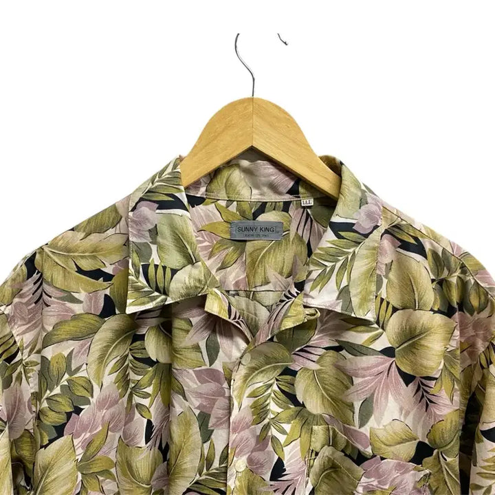 [BUNJANG] Floral Vintage Khaki Hawaiian Shirt 2XL / 프로럴 빈티지 카키 하와이안 셔츠 2XL