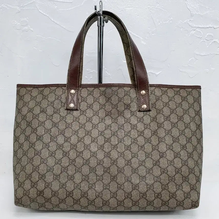 [BUNJANG] Gucci GG Logo Canvas Tote Bag / 구찌 GG 로고 캔버스 토트백