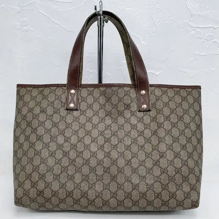 [BUNJANG] Gucci GG Logo Canvas Tote Bag / 구찌 GG 로고 캔버스 토트백