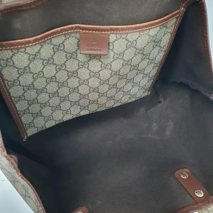 [BUNJANG] Gucci GG Logo Canvas Tote Bag / 구찌 GG 로고 캔버스 토트백