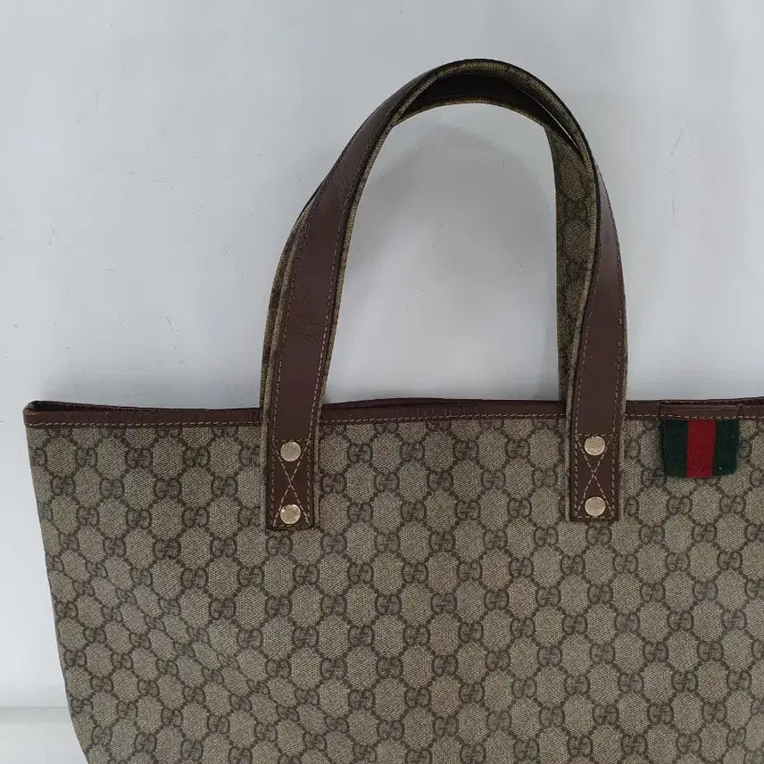 [BUNJANG] Gucci GG Logo Canvas Tote Bag / 구찌 GG 로고 캔버스 토트백