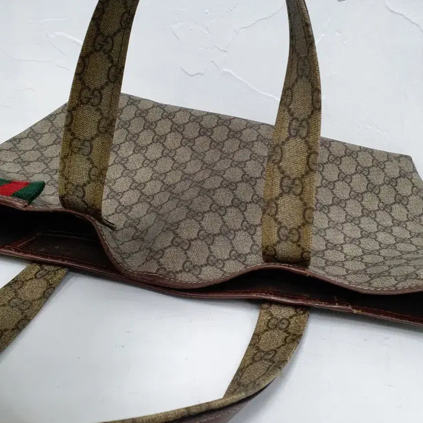 [BUNJANG] Gucci GG Logo Canvas Tote Bag / 구찌 GG 로고 캔버스 토트백