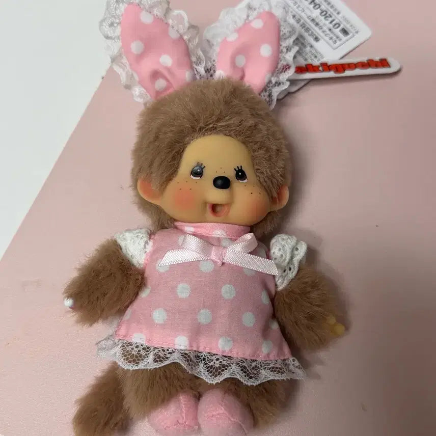 [BUNJANG] Dot Rabbit Monchhichi Hong Kong Limited Edition / 새상품 홍콩 한정판 도트 토끼 몬치치