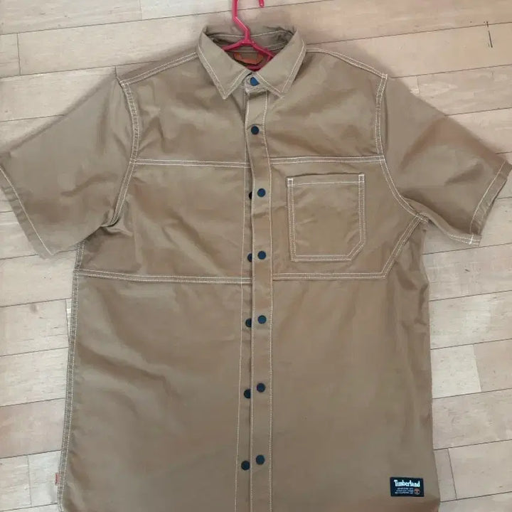[BUNJANG] Timberland Essential Canvas Short Sleeve Work Shirt / 팀버랜드 에센셜 캔버스 반팔 워크 셔츠 (170/88A)
