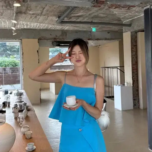 [BUNJANG] Wunderkammer Seersucker Skirt / 분더캄머 시어서커 스커트 새상품(택O)