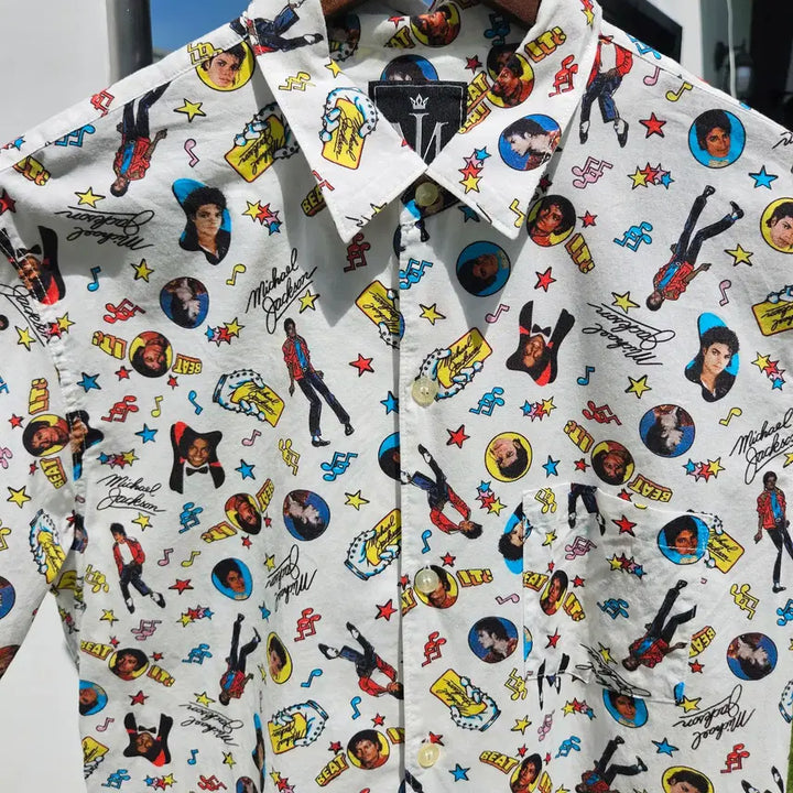 [BUNJANG] Hysteric Glamour Michael Jackson Half Shirt / 히스테릭글래머 마이클잭슨 하프 셔츠