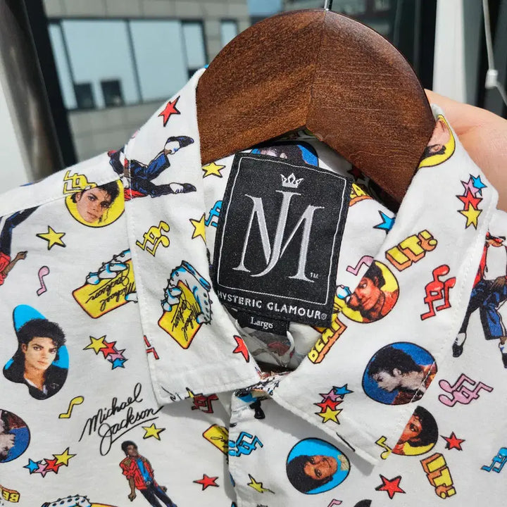 [BUNJANG] Hysteric Glamour Michael Jackson Half Shirt / 히스테릭글래머 마이클잭슨 하프 셔츠