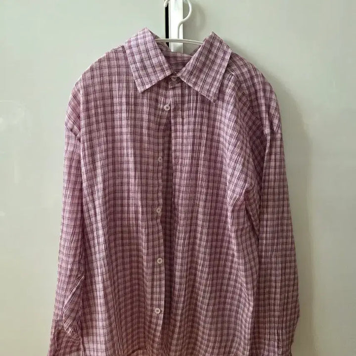[BUNJANG] OS Niches Striped Shirt / os 니치스 스트라이프 셔츠 핑크