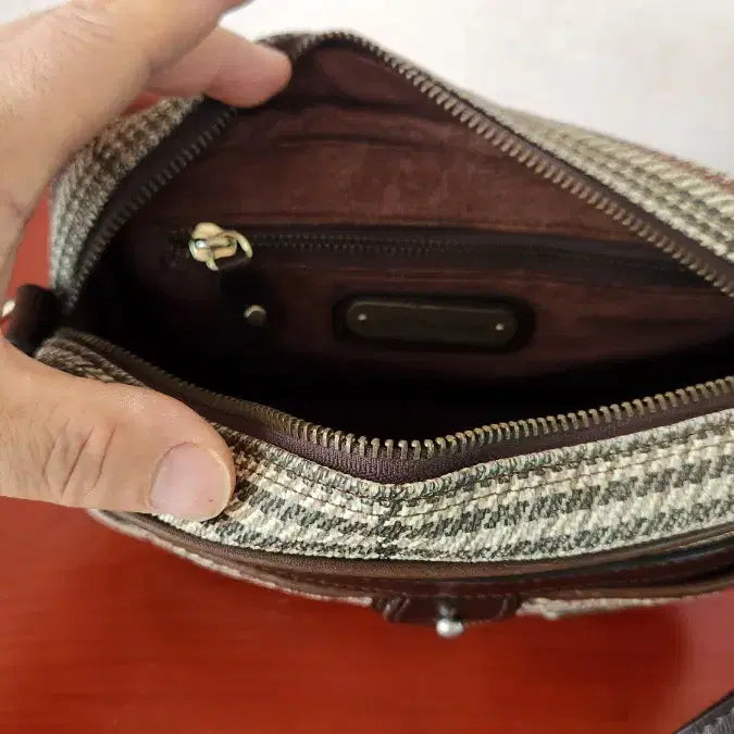 [BUNJANG] Polo Ralph Lauren Glen Plaid Crossbody Bag / 폴로 글렌체크 크로스백