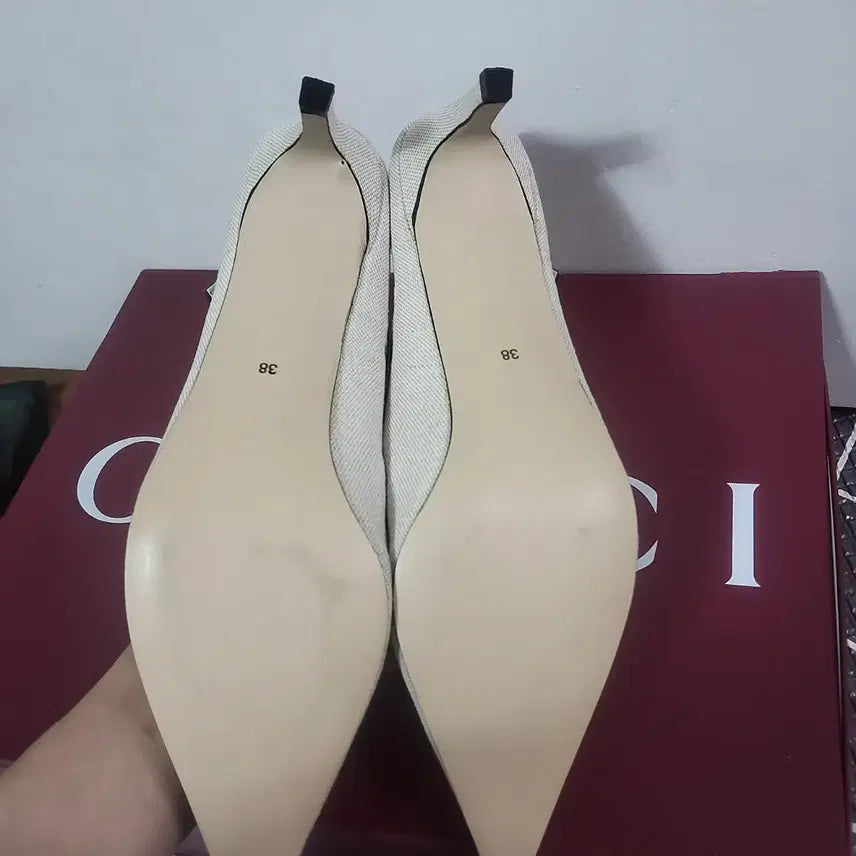 [BUNJANG] Dragon Blues Slingback Pumps Mules Stiletto Heels 250 / 새상품 드레곤블루스 슬링백 펌프스 뮬 스틸레토 미들힐 250 38
