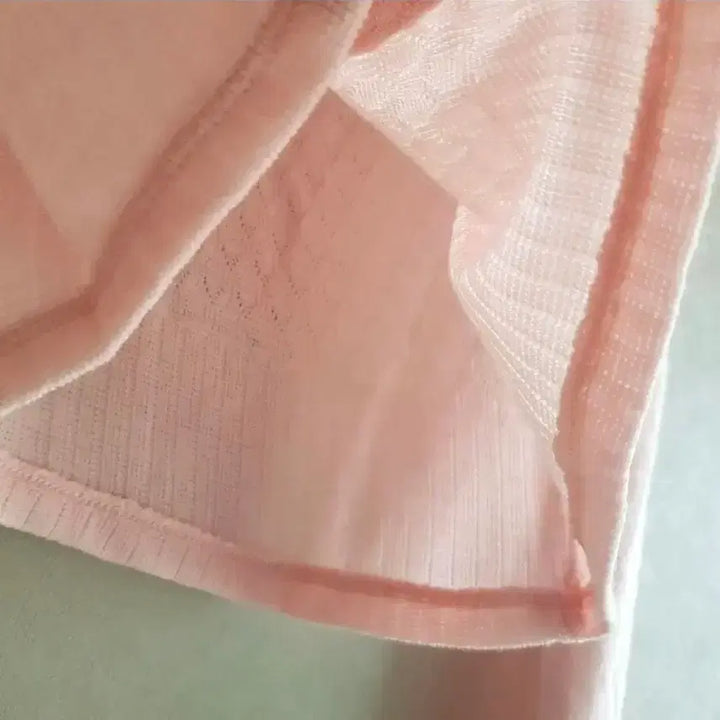 [BUNJANG] Pink Button Knit Top / 여리여리무드 연핑크단추 니트티-봄 긴팔 라운드넥 /연핑크