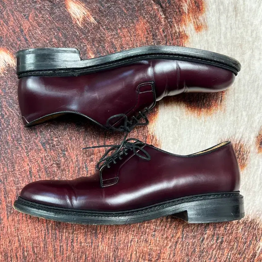 [BUNJANG] BERWICK 4406 Burgundy Derby Shoes / [8.5] BERWICK 버윅 4406 버건디 더비슈즈