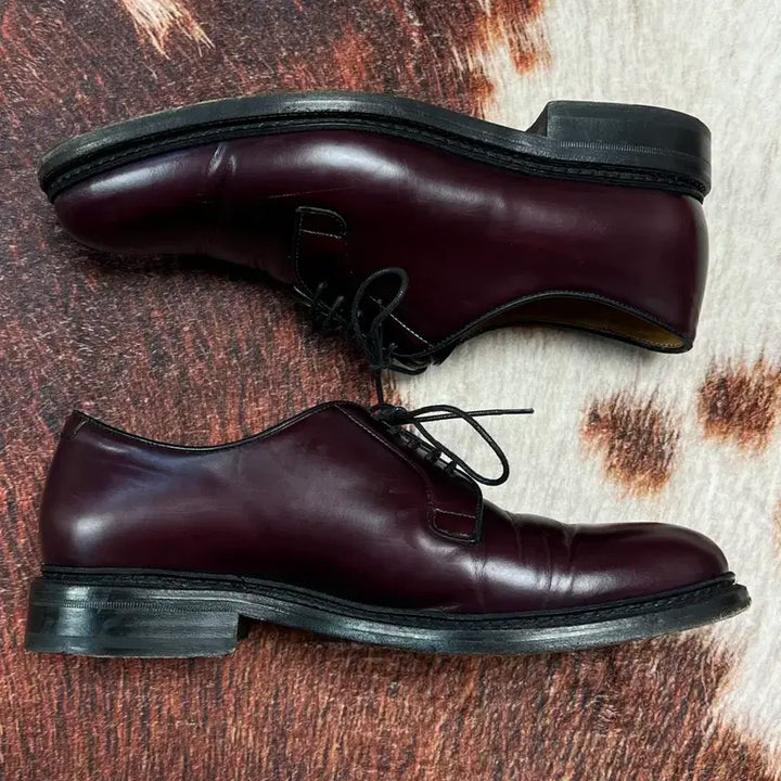 [BUNJANG] BERWICK 4406 Burgundy Derby Shoes / [8.5] BERWICK 버윅 4406 버건디 더비슈즈