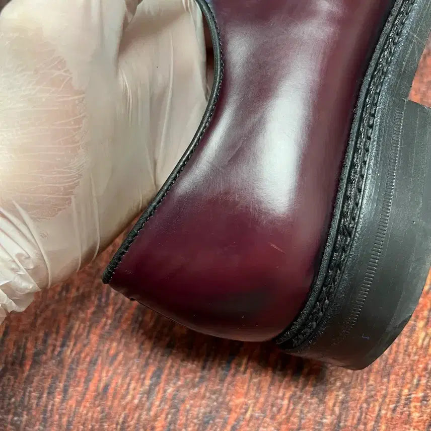 [BUNJANG] BERWICK 4406 Burgundy Derby Shoes / [8.5] BERWICK 버윅 4406 버건디 더비슈즈