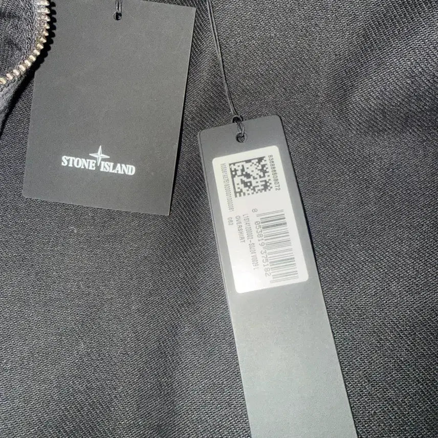 [SOLD OUT] 26ss 스톤아일랜드 데님 블랙 오버셔츠 자켓
