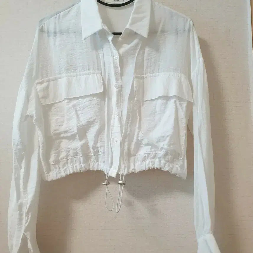 [SOLD OUT] 화이트크롭셔츠