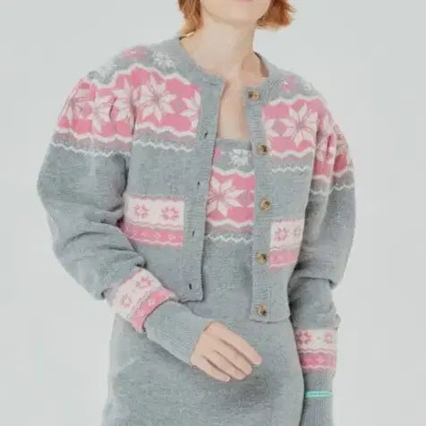 [BUNJANG] InstantFunk Jacquard Wool Cardigan / 인스턴트펑크 자카드 울 가디건