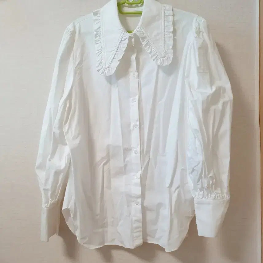 [BUNJANG] White Frill Collar Blouse / 화이트 프릴 카라 블라우스