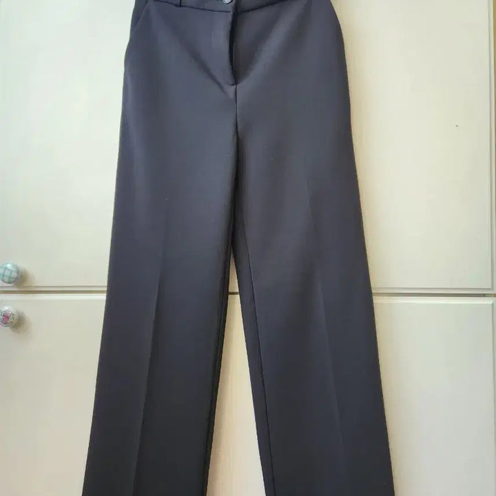 [BUNJANG] Black Straight Leg Dress Pants / 블랙 일자슬랙스 정장바지