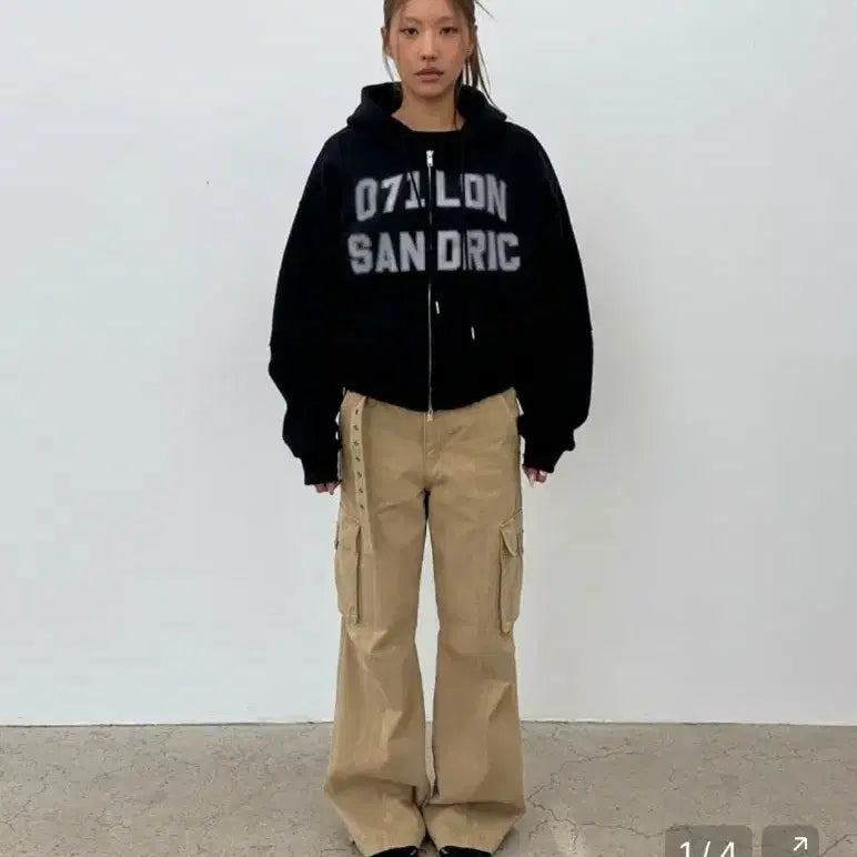 [BUNJANG] Sandric Oversized Hoodie Zip-up / 샌드릭 후드집업(포에토 포스터 미엘 브리더 마크들리 드윌 자라 cos