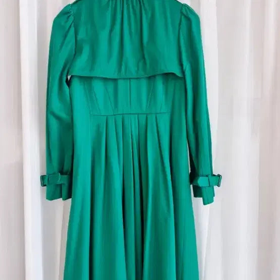 [BUNJANG] Reneyvon Emerald Green Trench Coat / 레니본 에메랄드그린 트렌치 코트