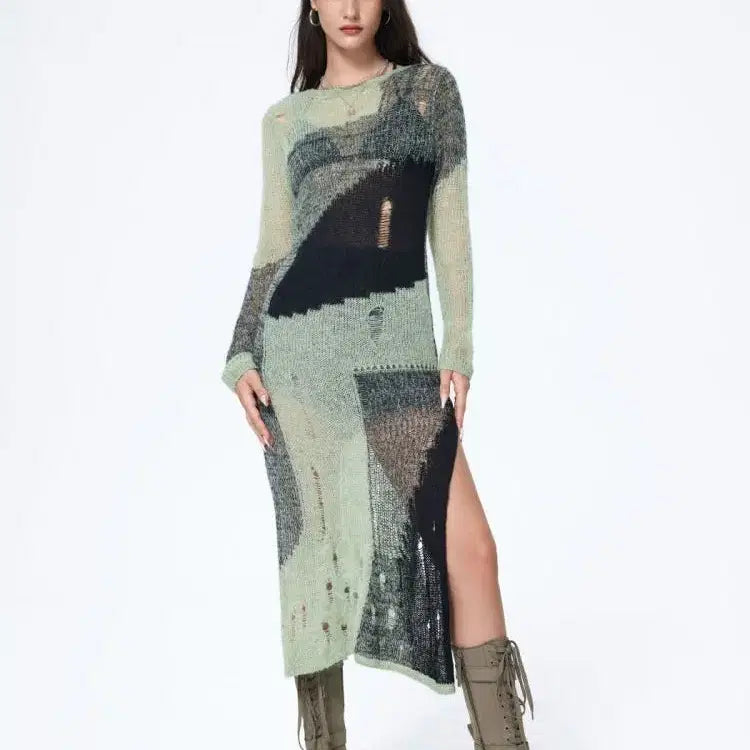 [BUNJANG] SABCSIDA Knit Midi Dress / 샵사이다 니트 롱 원피스