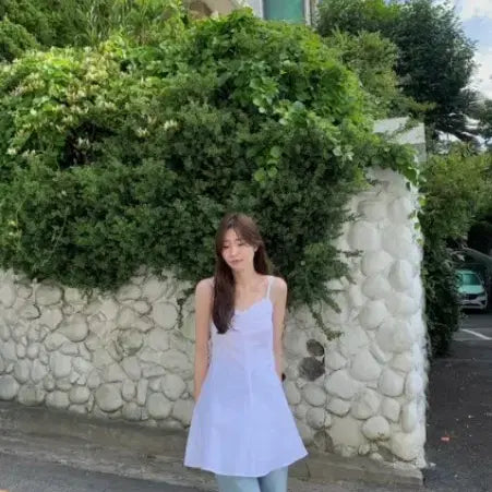 [BUNJANG] Wearweather Pinter Dress White / 웨어웨더 핀터 원피스 화이트