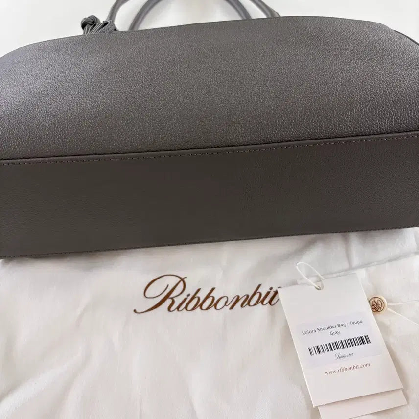 [SOLD OUT] (새상품) 리본빛 Velora Shoulder Bag Taupe Gray
