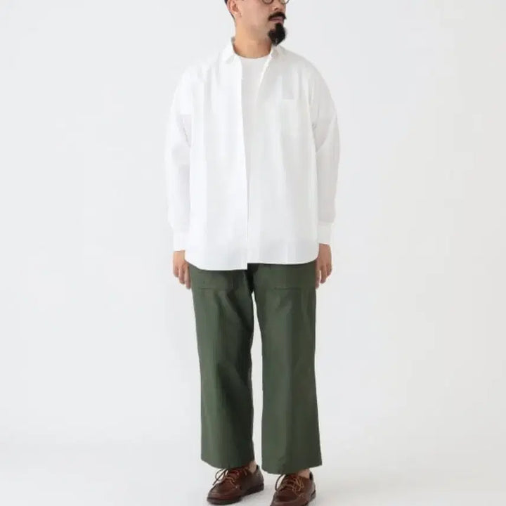 [SOLD OUT] 빔즈 플러스 REG Collar 120/3 브로드 셔츠 S