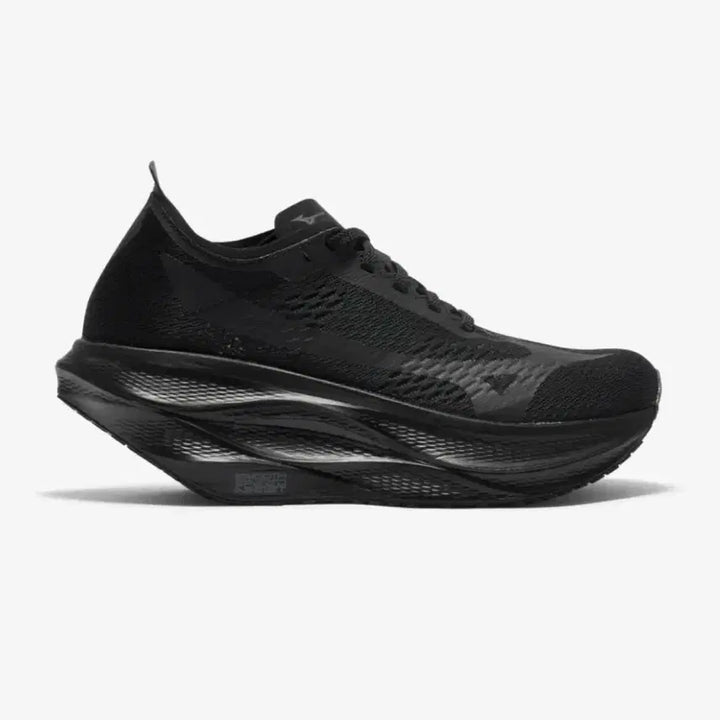 [BUNJANG] Mizuno x Comme des Garçons Wave Rebellion Pro 3 Black Sneakers / 미즈노 x 꼼데가르송 웨이브 리벨리온 프로3 블랙 245