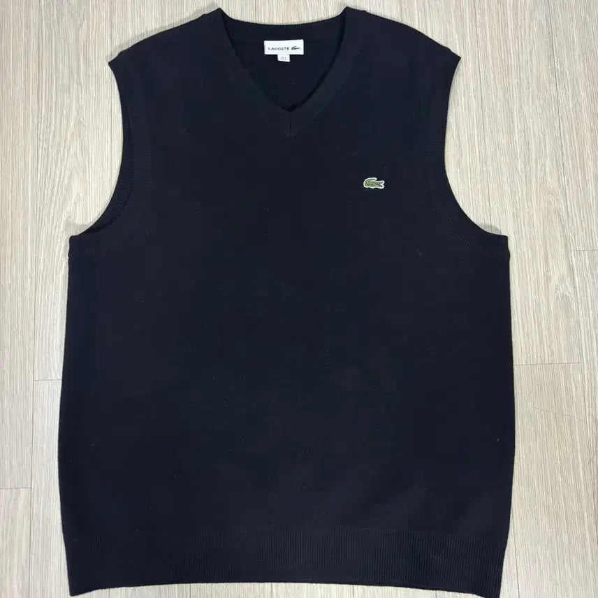 [BUNJANG] Lacoste Knit Vest Black Size 5 / 라코스테 조끼니트 블랙 5사이즈 판매