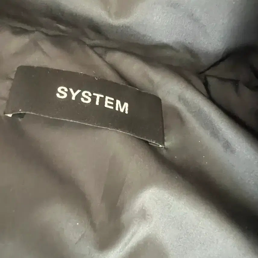 [BUNJANG] SYSTEM High Neck Goose Down Vest Black / 시스템 SYSTEM하이넥 구스다운 베스트 블랙 82(55)