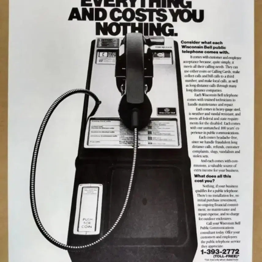 [BUNJANG] Vintage PTS Public Telephone / 빈티지/레트로 미국에서 실사용한 코인사용  주물 공중전화기 선택구매