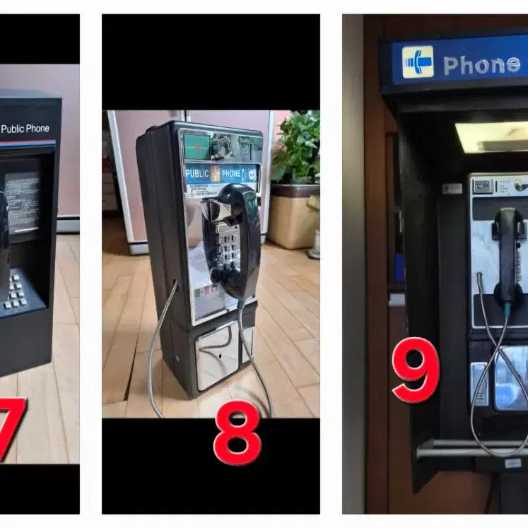 [BUNJANG] Vintage PTS Public Telephone / 빈티지/레트로 미국에서 실사용한 코인사용  주물 공중전화기 선택구매