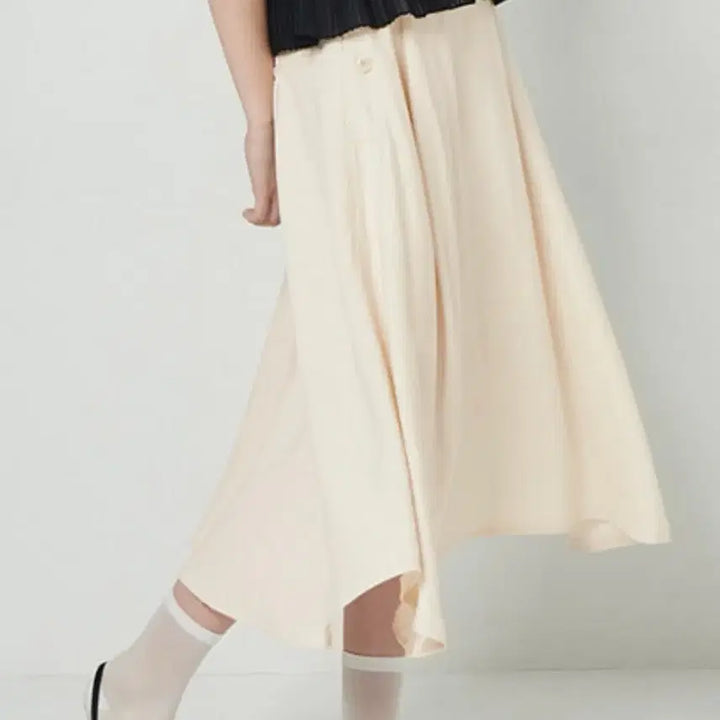[BUNJANG] System One-Tuck Banding Midi Skirt / 한섬 시스템 원턱 밴딩 스커트 치마