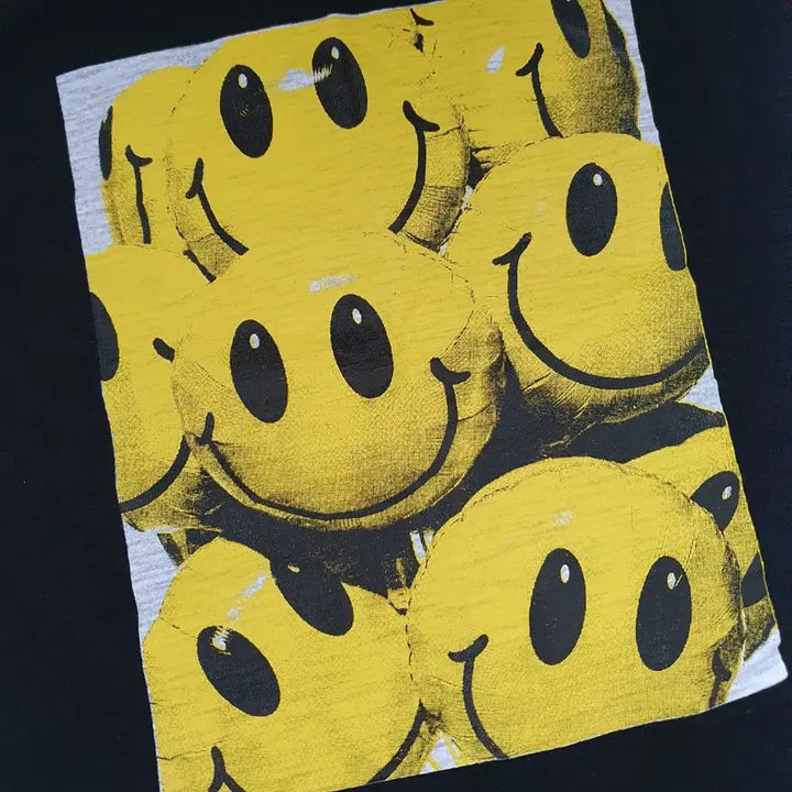 [BUNJANG] F Sellys Smile Printing T-shirt / .(미착용)F sellys 샐리 스마일 프린팅 반팔 티셔츠