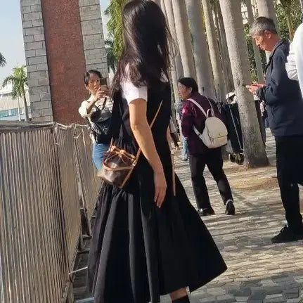 [BUNJANG] Lucky Chouette Back Color Strap Dress / 럭키슈에뜨 Back color strap dress 36
