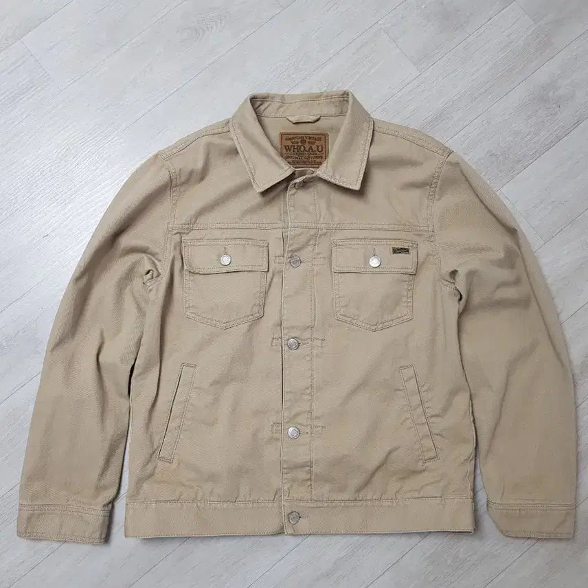 [SOLD OUT] WHO.A.U 카키색 데님 자켓